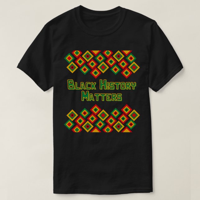 La historia negra importa la camiseta BHM (Diseño del anverso)