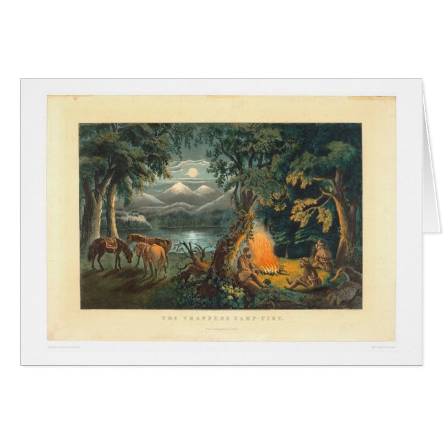 La hoguera 1866 (1779A) del trampero (Anverso (Horizontal))