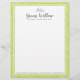 La Hoja Botánica Moderna Rama Verdor Minimalista