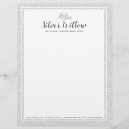 La hoja botánica moderna ramifica minimalista de