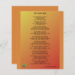 La hoja de papel del tazón de ensalada