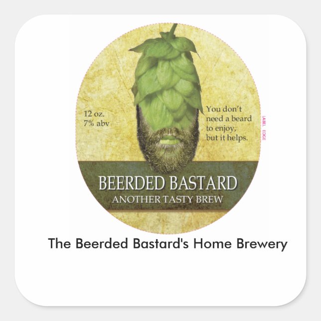 La hoja de pegatina de la fábrica de cerveza Beerd (Anverso)