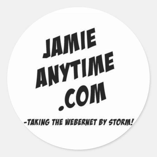 La hoja de Pegatinas de Jamie Anytime (Anverso)