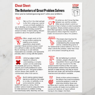 La hoja para dejar de adivinar las trampas