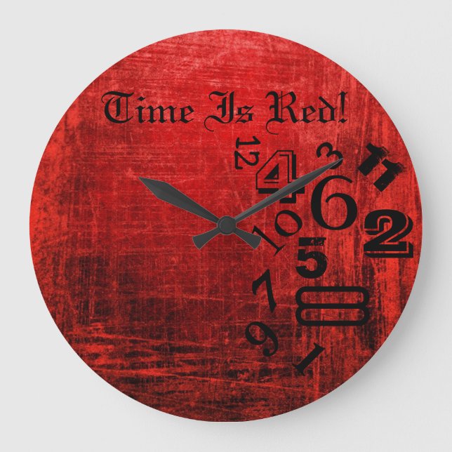 ¡La Hora De Guay Es El Reloj De Muro Rojo! (Anverso)