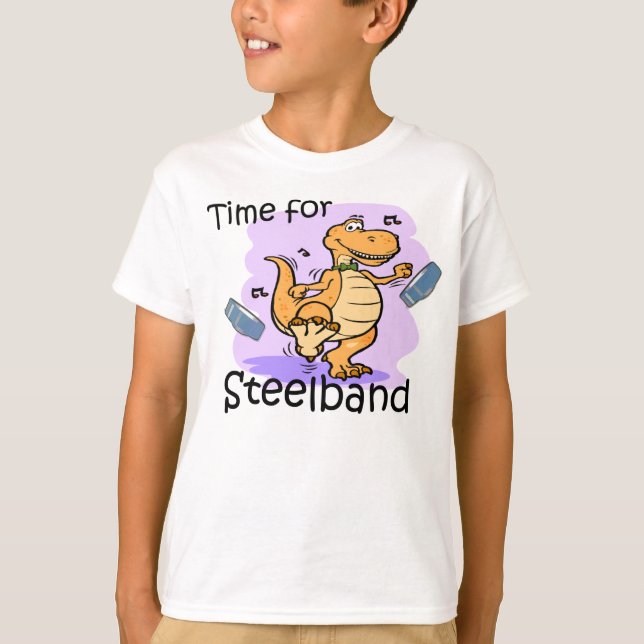 La hora para Steelband embroma la camisa (Anverso)