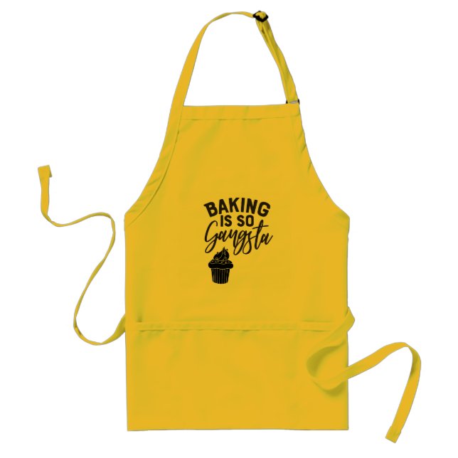 La hornada es tan delantal amarillo de Gangsta (Frente)