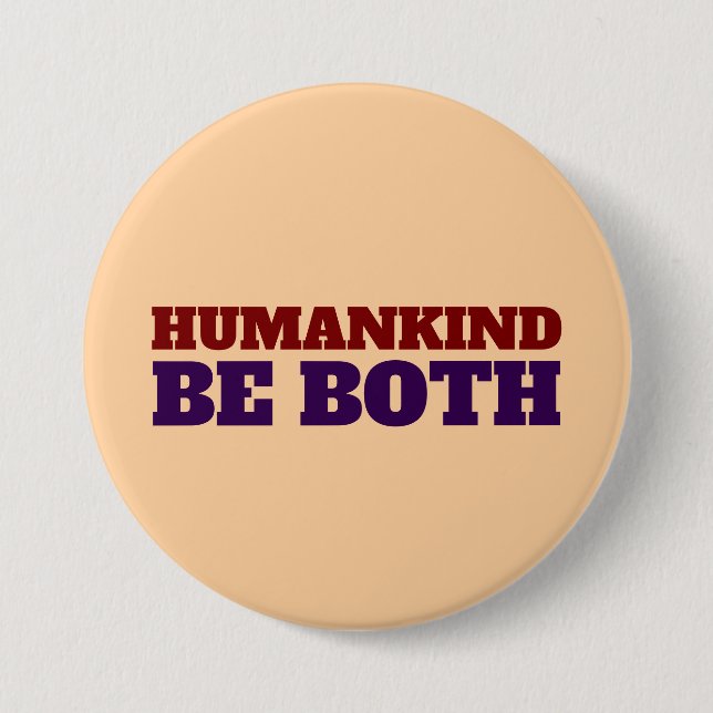 LA HUMANIDAD SEA BOTÓN GRANDE (Anverso)