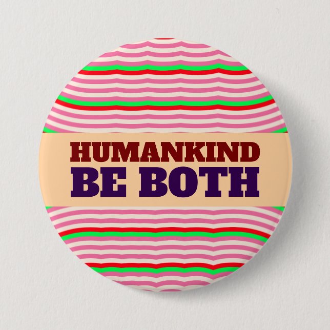 LA HUMANIDAD SEA BOTÓN GRANDE (Anverso)
