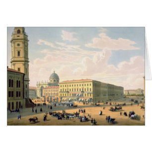 La iglesia católica y la calle de Mikhailovskaya
