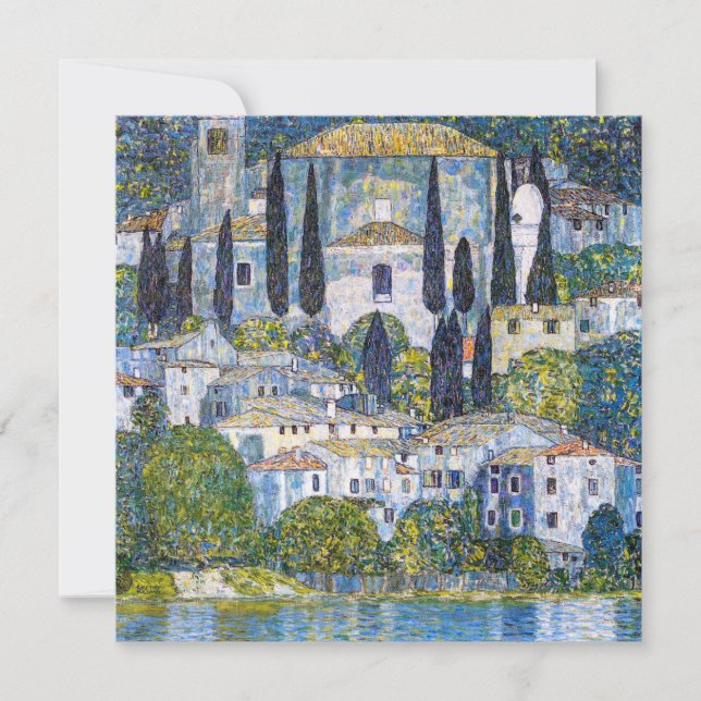 La Iglesia de Cassone | Gustav Klimt | POSTER (Anverso)