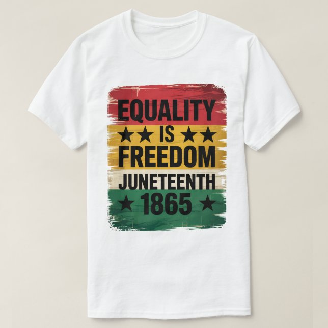 La Igualdad Es La Camisa De Libertad 18 De Junio D (Diseño del anverso)