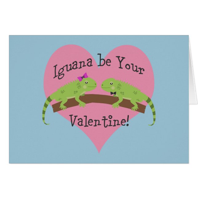 La iguana sea tu San Valentín (Anverso (Horizontal))