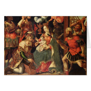 La imagen de la adoración de unos de los reyes