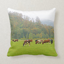 La imagen de tu granja en la almohada de lanzamien