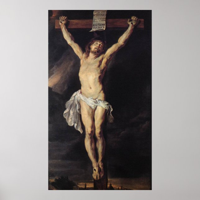 La impresión crucificada del lienzo de Cristo (Frente)