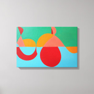 La impresión de arte moderno Clef Orange