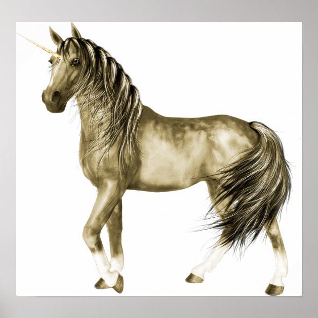 la impresión de Golden Unicorn (Frente)