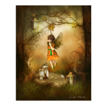 La impresión de hadas de otoño