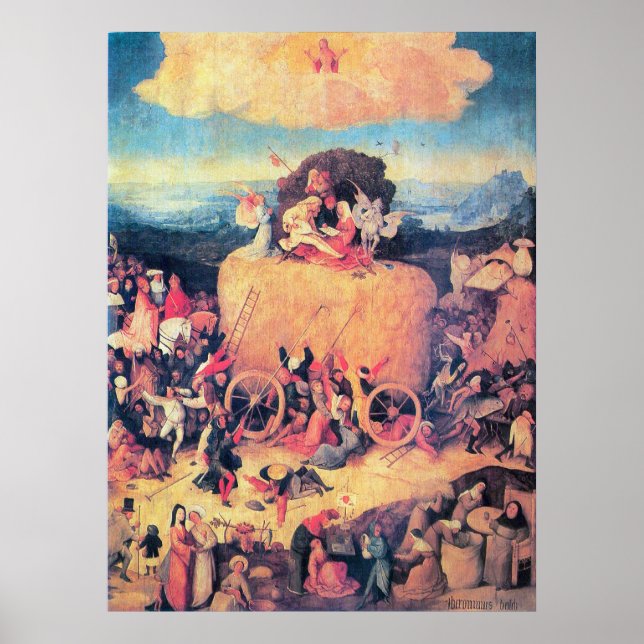 La impresión de Haywain Triptych (Frente)
