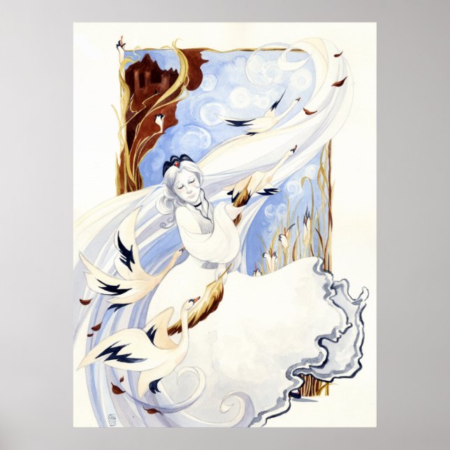 La impresión de la reina del cisne (Frente)