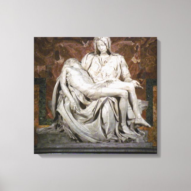 La impresión de lienzo de la Pieta (Anverso)