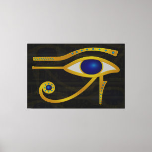 La impresión de lienzo de ojos de horus