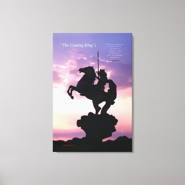 La impresión de lienzo de silicona "El próximo rey (Anverso)