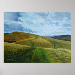 "La impresión de Northumberland del camino de los