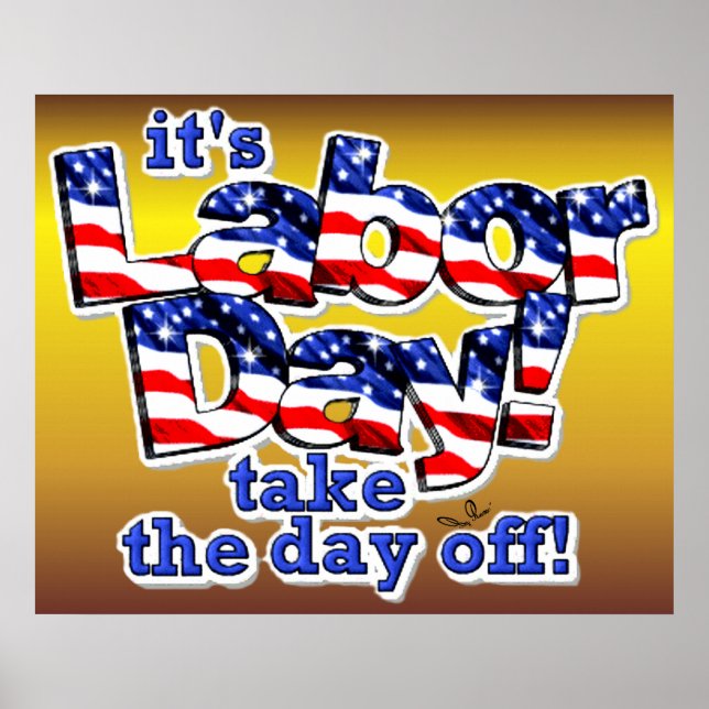 La impresión del Día del Trabajo (Frente)