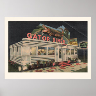 La impresión del Gator Diner