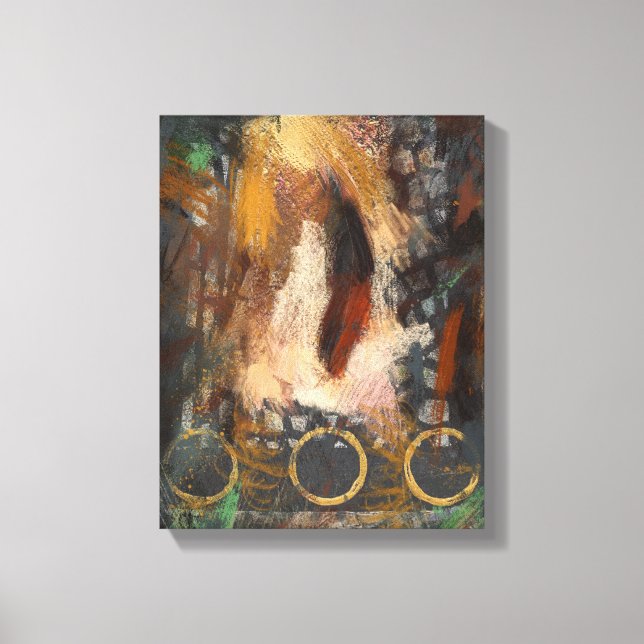 La impresión del lienzo de plumas (Anverso)