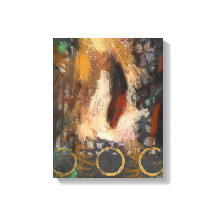 La impresión del lienzo de plumas