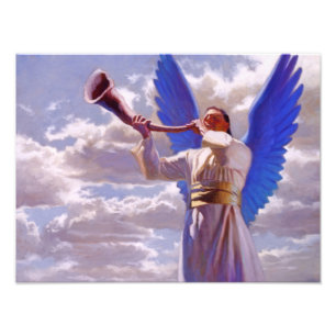 La impresión final de la foto de la trompeta