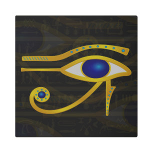 La impresión Metalizado de los ojos de Horus