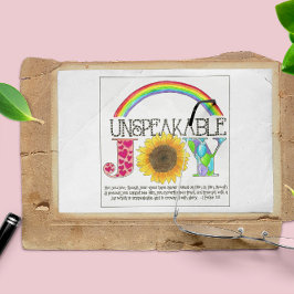La indecible postal Inspiradora de la alegría