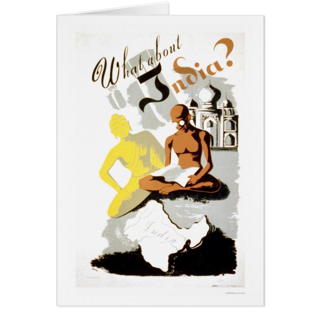 La India Buda Gandhi WPA 1941 (Frente)