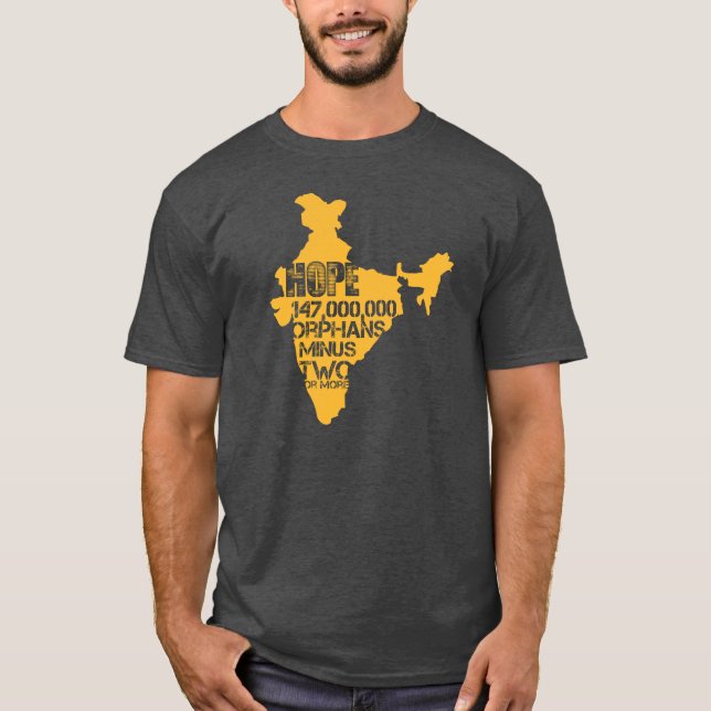 La India - camisa de la adopción de la esperanza (Anverso)