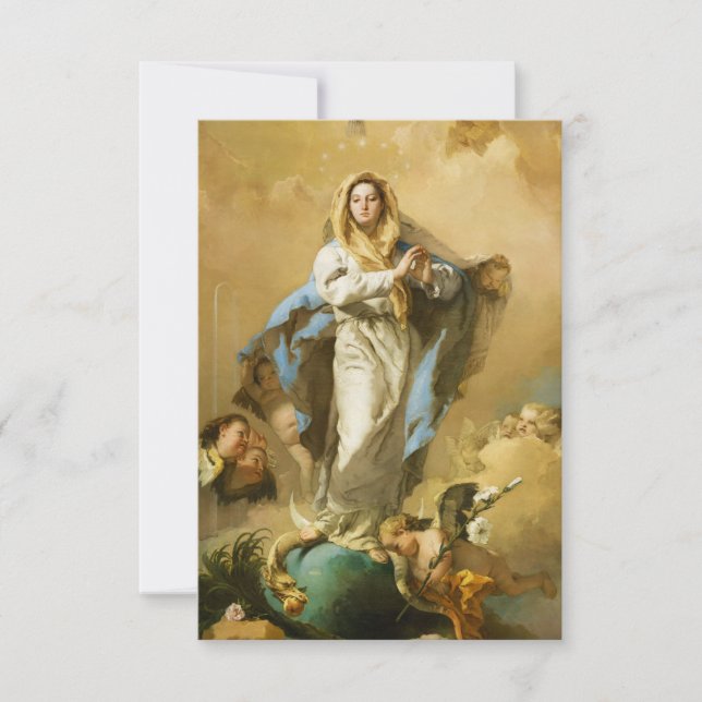 La inmaculada concepción de Giovanni B. Tiepolo (Anverso)