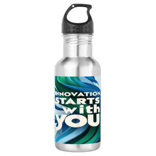 La innovación comienza contigo 2 botella de agua