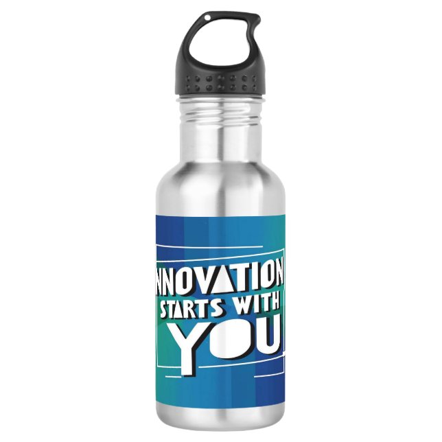La innovación comienza contigo 3 botella de agua (Anverso)