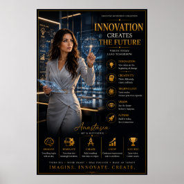 La Innovación Crea El Futuro – Póster de Oficina