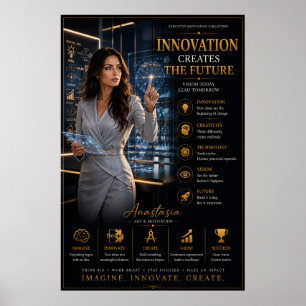 La Innovación Crea El Futuro – Póster de Oficina