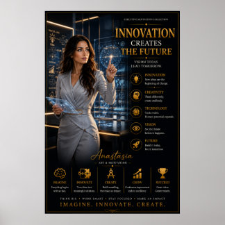La Innovación Crea El Futuro – Póster de Oficina