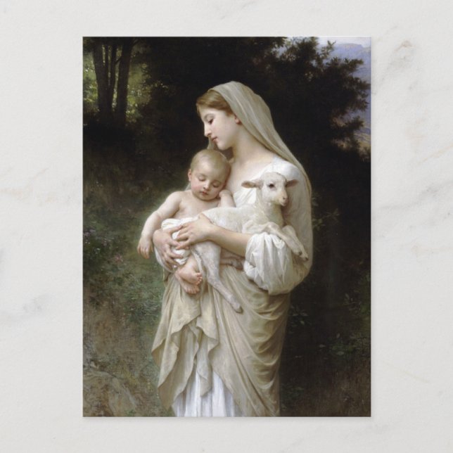 La inocencia de Bougeureau, postales navidades (Anverso)