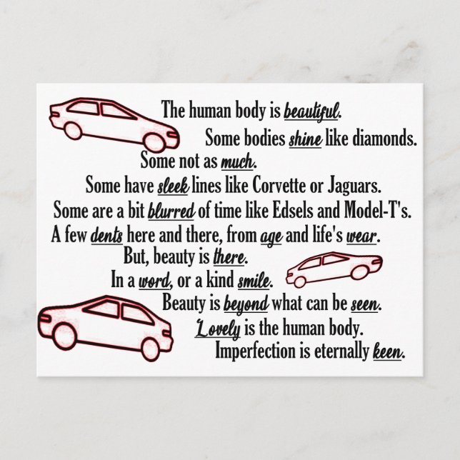 La inperfección es la postal de vacaciones de la c (Anverso)