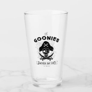 La insignia pirata "Nunca digas morir" de los Goon