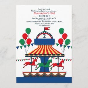 La invitación #2 de la ronda de merry-Go