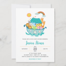 La invitación a la Baby Shower de Noé por el arte