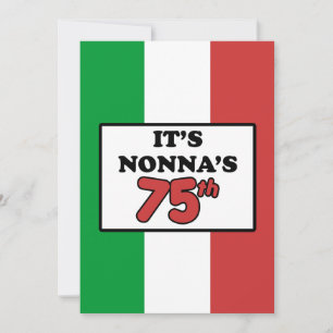 La invitación a la bandera italiana de cumpleaños 